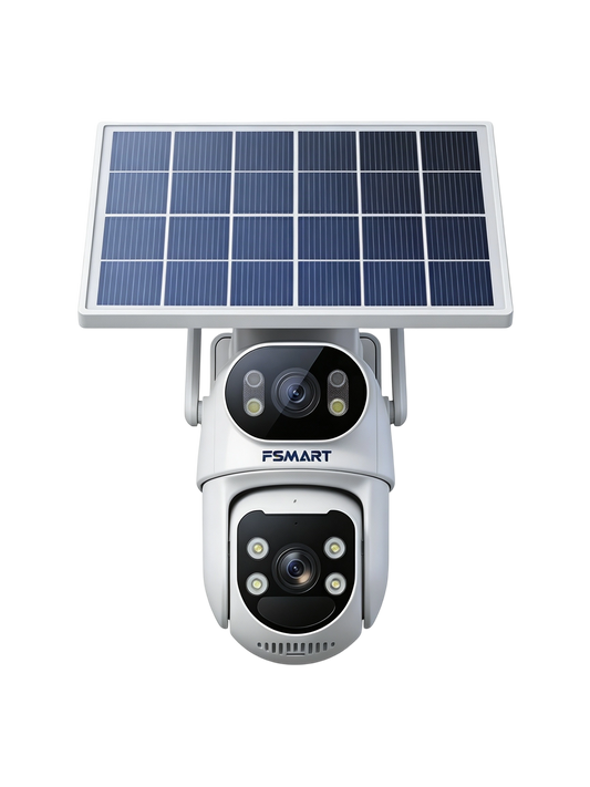Câmera de Segurança Solar de Lente Dupla GW-B20